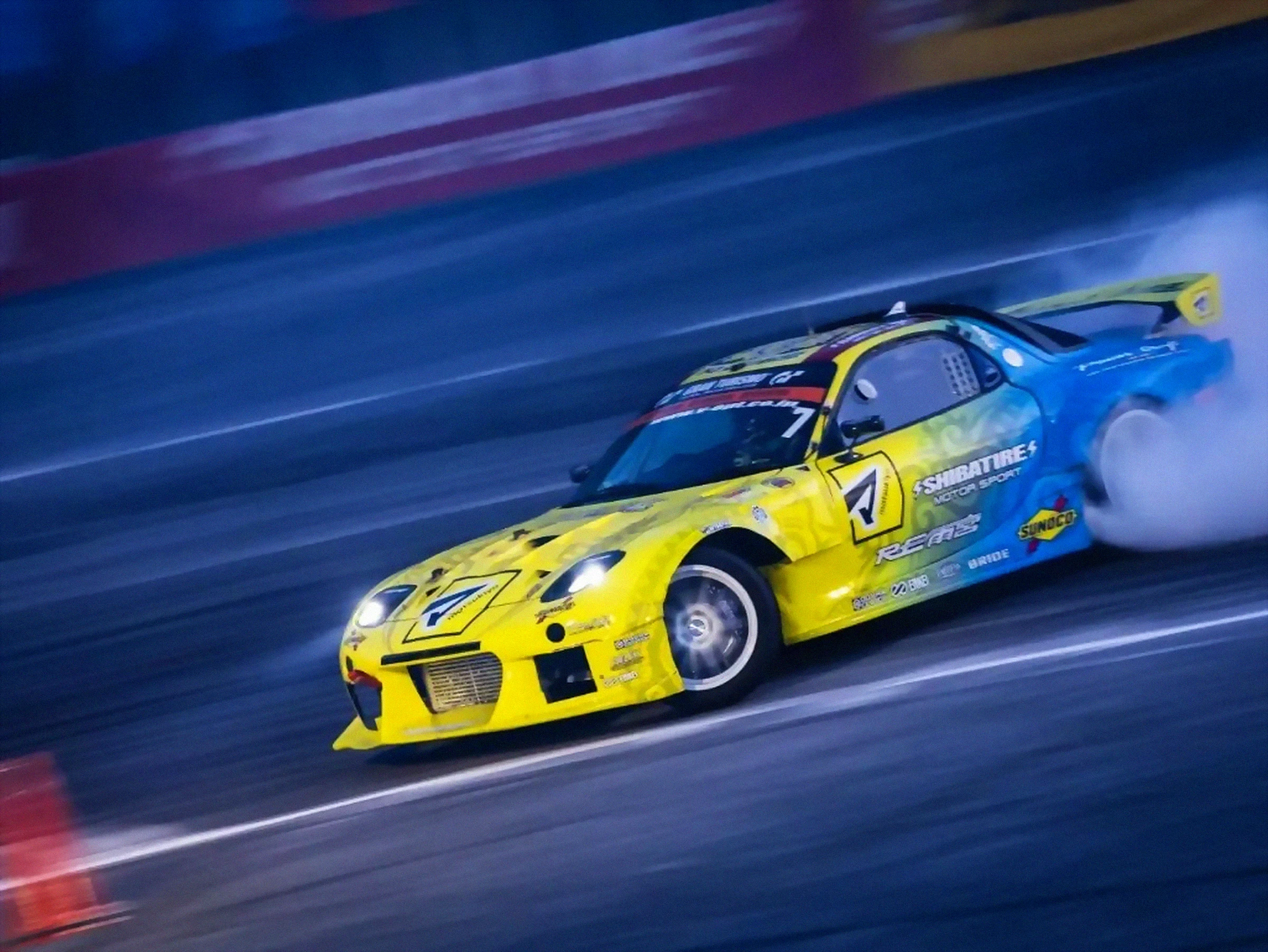 D1GP RX-7 ドリフト走行